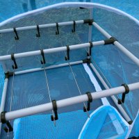 Сушилка для рыбы два яруса голубая