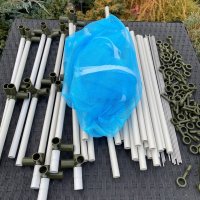 Сушилка для рыбы четыре яруса голубая