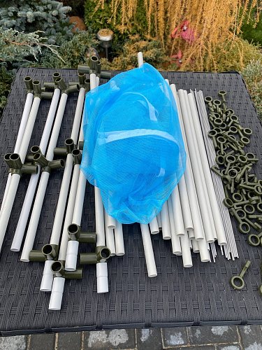 Сушилка для рыбы четыре яруса голубая