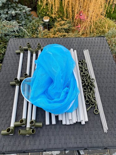 Сушилка для рыбы два яруса голубая