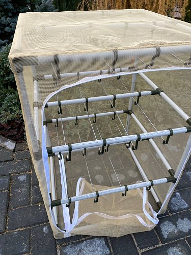 Сушилка для рыбы три яруса песочная