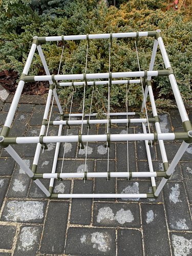 Сушилка для рыбы два яруса голубая