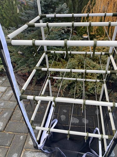 Сушилка для рыбы четыре яруса черная