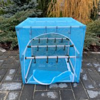 Сушилка для рыбы два яруса голубая