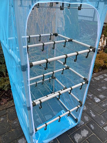 Сушилка для рыбы четыре яруса голубая