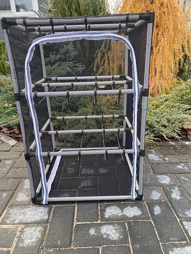 Сушилка для рыбы три яруса черная