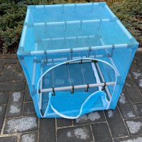 Сушилка для рыбы два яруса голубая