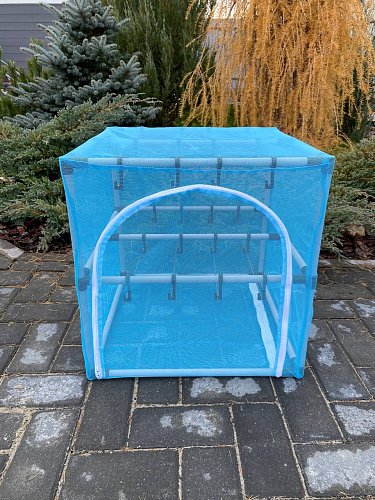 Сушилка для рыбы два яруса голубая