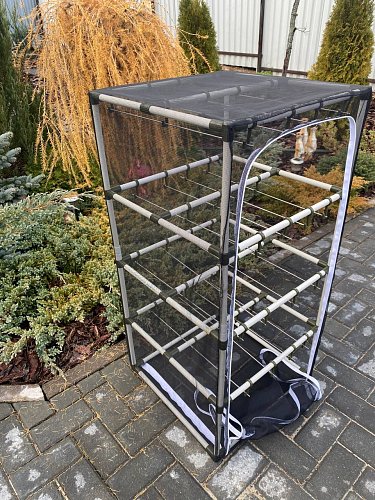 Сушилка для рыбы четыре яруса черная