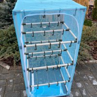Сушилка для рыбы четыре яруса голубая