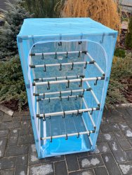 Сушилка для рыбы четыре яруса голубая