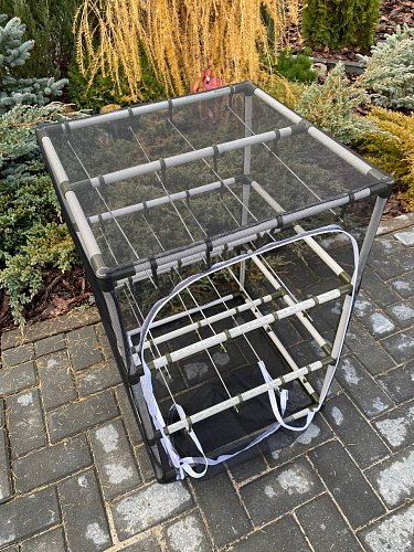 Сушилка для рыбы три яруса черная