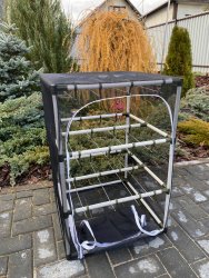 Сушилка для рыбы три яруса черная