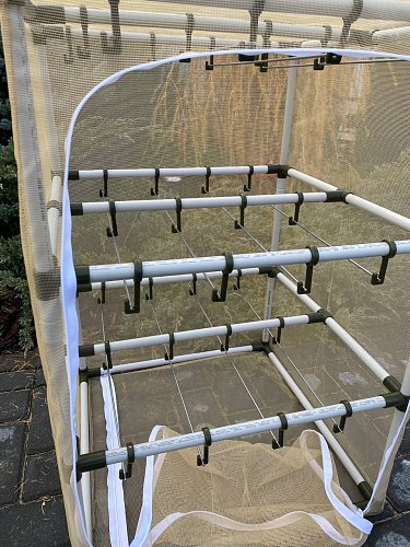 Сушилка для рыбы три яруса песочная