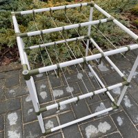 Сушилка для рыбы два яруса голубая