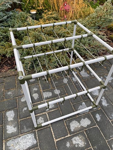 Сушилка для рыбы два яруса голубая