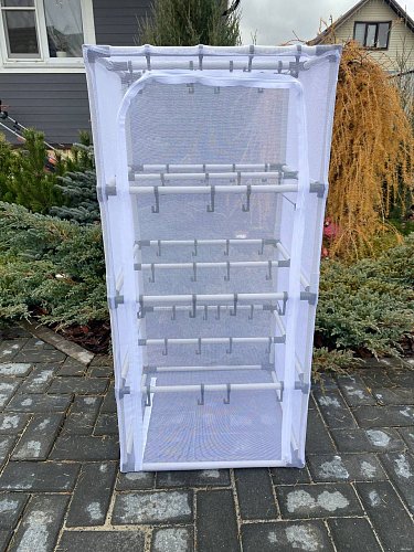 Сетка для сушилки четыре яруса белая