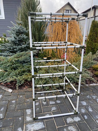 Сушилка для рыбы четыре яруса черная