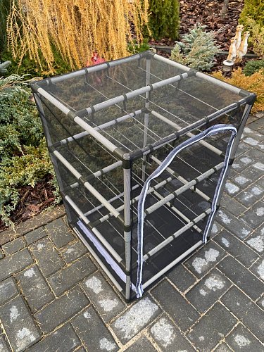 Сушилка для рыбы три яруса черная