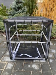 Сушилка для рыбы два яруса черная