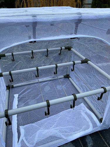 Сушилка для рыбы два яруса белая