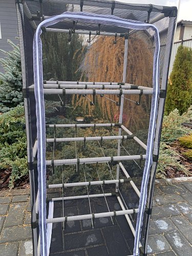 Сушилка для рыбы четыре яруса черная