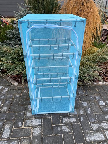 Сушилка для рыбы четыре яруса голубая