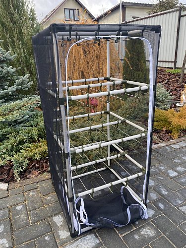 Сушилка для рыбы четыре яруса черная