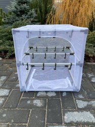 Сушилка для рыбы два яруса белая