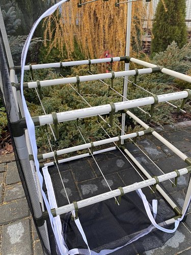 Сушилка для рыбы три яруса черная