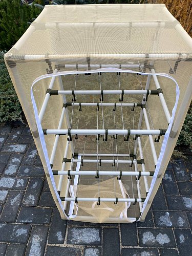 Сушилка для рыбы четыре яруса песочная