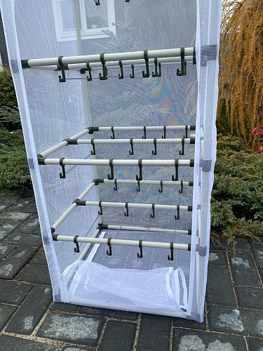 Сушилка для рыбы четыре яруса белая