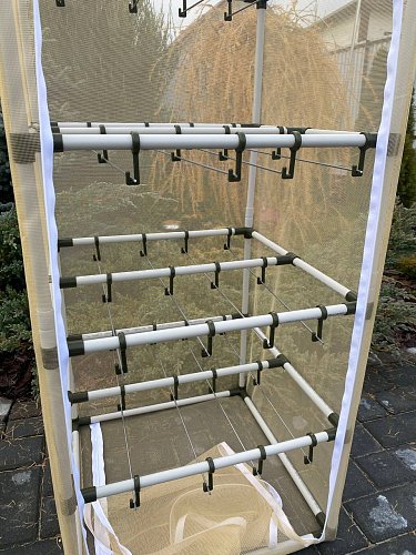 Сушилка для рыбы четыре яруса песочная