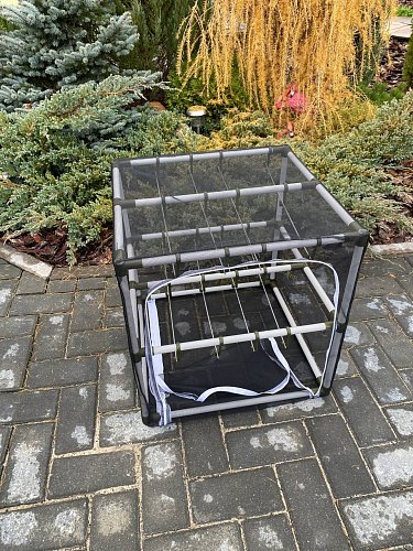 Сушилка для рыбы два яруса черная