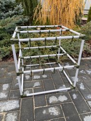 Каркас для сушилки пластиковый два яруса Каркас для сушилки пластиковый два яруса