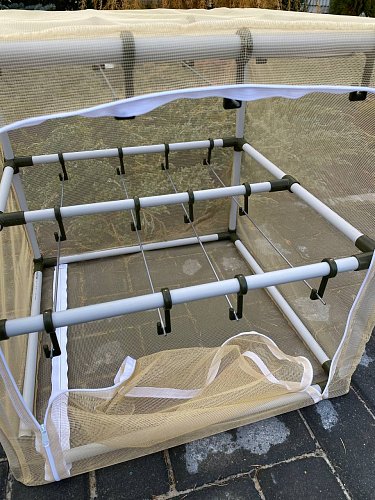 Сушилка для рыбы два яруса песочная