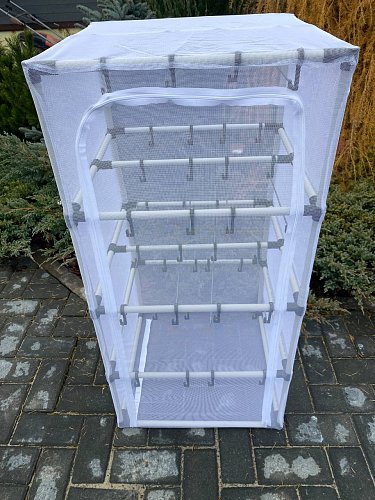 Сушилка для рыбы четыре яруса белая