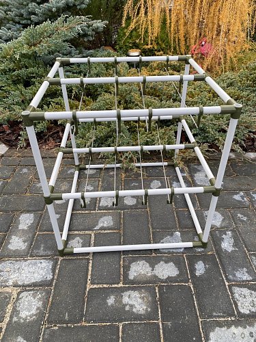 Каркас для сушилки пластиковый два яруса