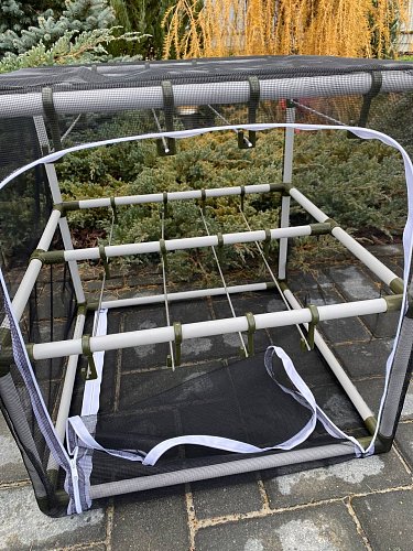 Сушилка для рыбы два яруса черная