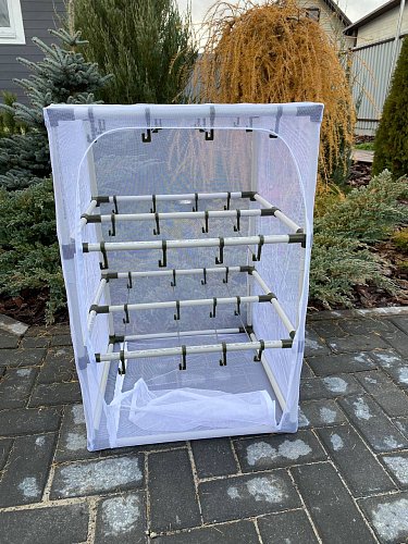 Сушилка для рыбы три яруса белая