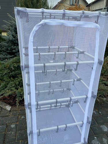 Сушилка для рыбы четыре яруса белая