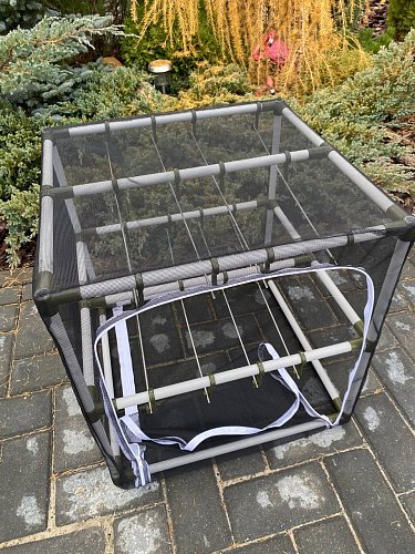 Сушилка для рыбы два яруса черная