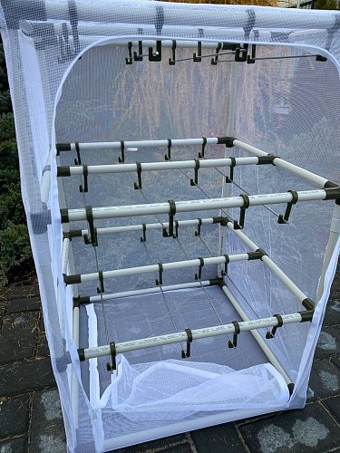 Сушилка для рыбы три яруса белая
