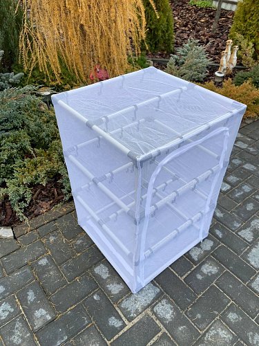 Сушилка для рыбы три яруса белая